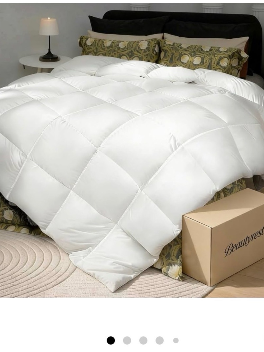 Beautyrest White All-Season Down Fiber Comforter - Queen